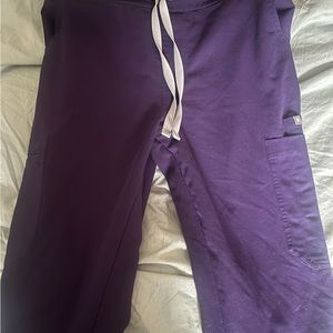 Figs yola scrub pants purple